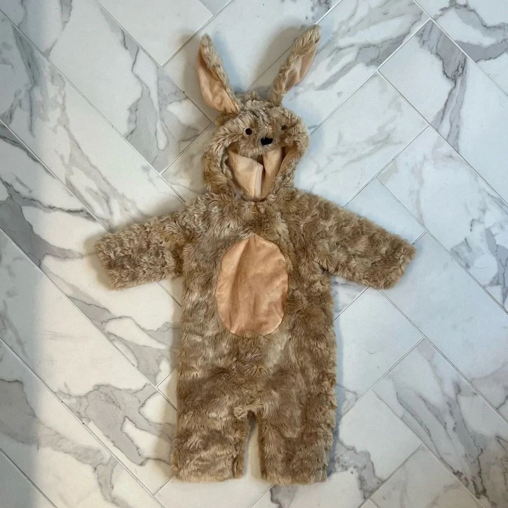 Pottery Barn Kids Fuzzy Puppy Costume in Light Brown and Tan